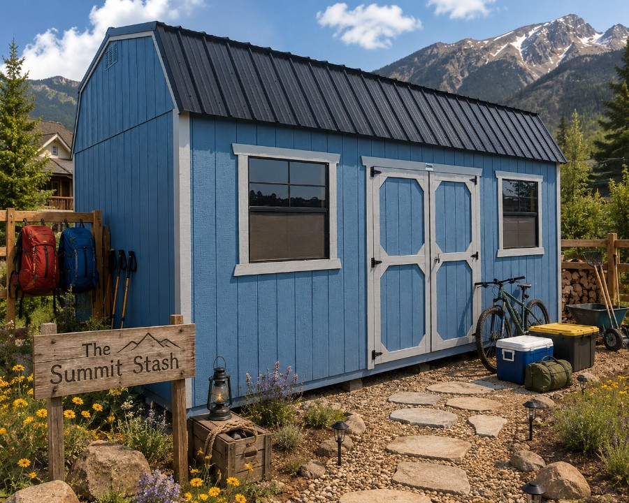 'The Summit Stash' 10x20 Lofted Barn Shed